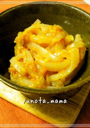 お酒の肴に♡烏賊の味噌和え-レシピのメイン写真
