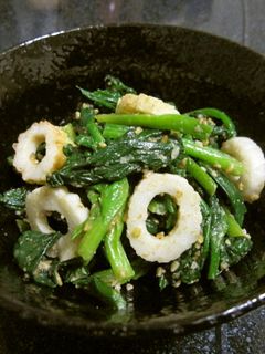 ほうれん草とちくわの胡麻和え-レシピのメイン写真