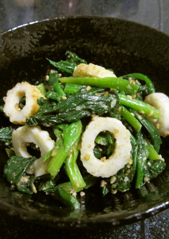 ほうれん草とちくわの胡麻和え-レシピのメイン写真