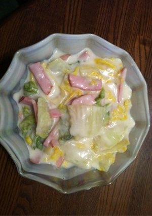 白菜とハムの塩麹クリーム煮-レシピのメイン写真