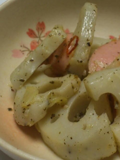 塩麹 de れんこん炒めイタリアン風-レシピのメイン写真
