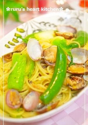✿アサリの春色ちっくな白ワインパスタ✿-レシピのメイン写真