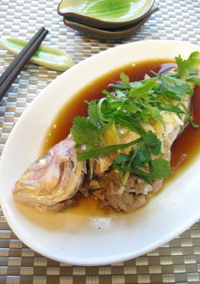 【お家で簡単中華】広東風　魚の姿蒸し-レシピのメイン写真