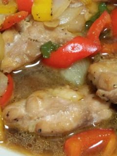 鶏肉と三色ピーマンの甘辛炒め-レシピのメイン写真