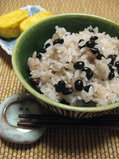 簡単☆千石黒豆(黒千石)御飯-レシピのメイン写真