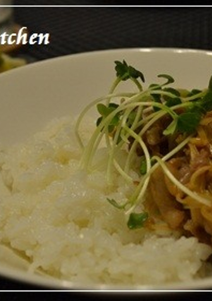 豚肉とえのきの甘辛丼-レシピのメイン写真