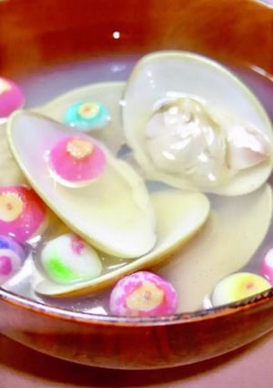 ひな祭りに！シェフ直伝はまぐりのお吸い物-レシピのメイン写真