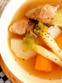 【カフェ風】根菜たっぷり*塩豚のポトフ-レシピのメイン写真
