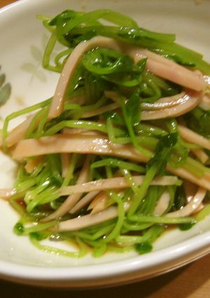 Ｂ−カロテン豊富♪豆苗とハムの中華サラダ-レシピのメイン写真