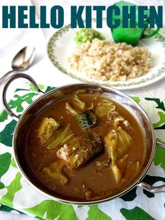 キャべさばカレー(さばの味噌煮缶詰使用)-レシピのメイン写真