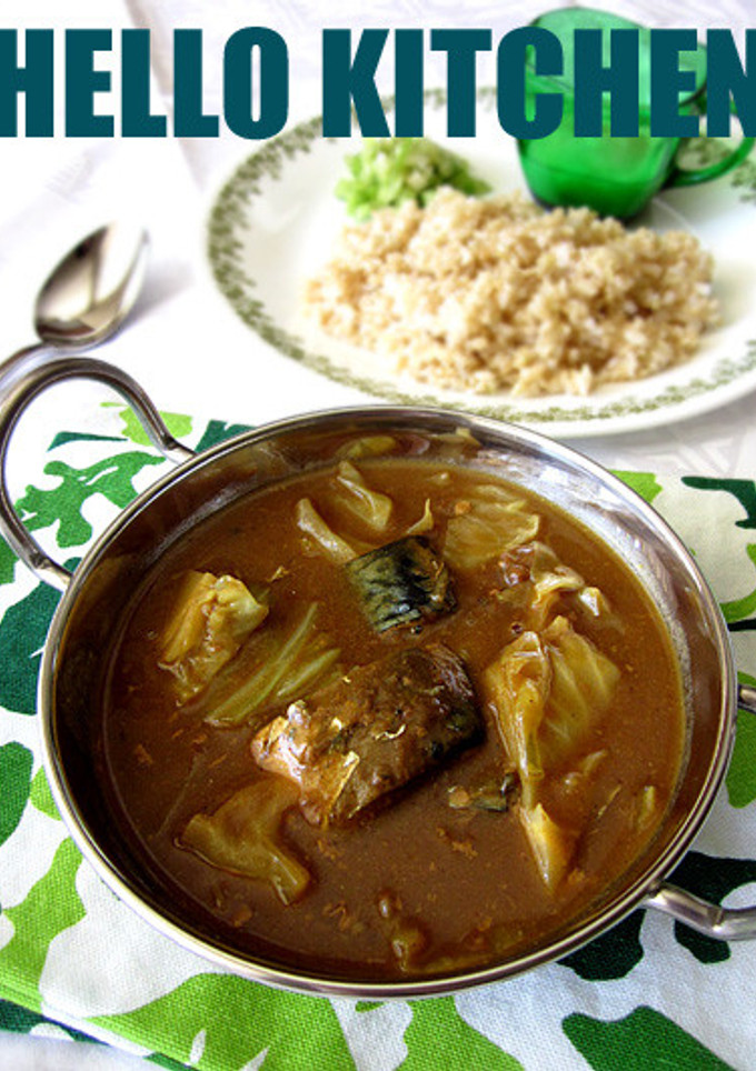 キャべさばカレー（さばの味噌煮缶詰使用）-レシピのメイン写真