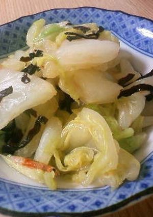 簡単♪白菜と桜エビの塩昆布和え-レシピのメイン写真