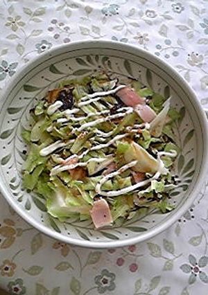 餅ベーコンにキャベツ-レシピのメイン写真
