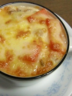 ホワイトソースで人参と椎茸入りグラタン-レシピのメイン写真