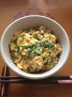 簡単!とろとろ梅たまご丼-レシピのメイン写真