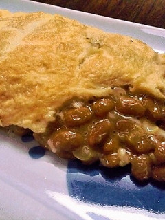 トロトロ仕立て！居酒屋風の納豆オムレツ-レシピのメイン写真