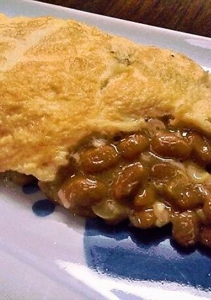 トロトロ仕立て！居酒屋風の納豆オムレツ-レシピのメイン写真