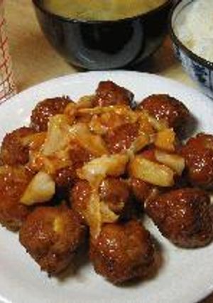 ヘルシー肉団子-レシピのメイン写真