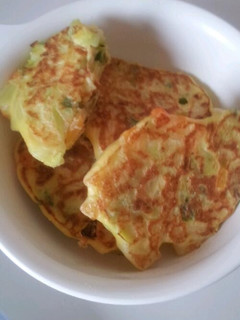 離乳食*野菜たっぷりうどんのお好み焼き風-レシピのメイン写真