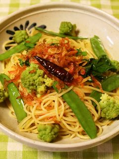 ロマネスコと桜エビの春パスタ-レシピのメイン写真