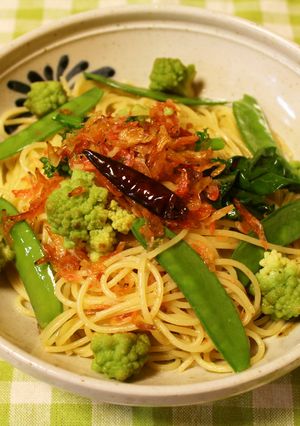 ロマネスコと桜エビの春パスタ-レシピのメイン写真