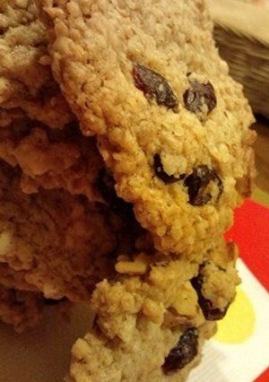 クランベリーのオートミールクッキー-レシピのメイン写真