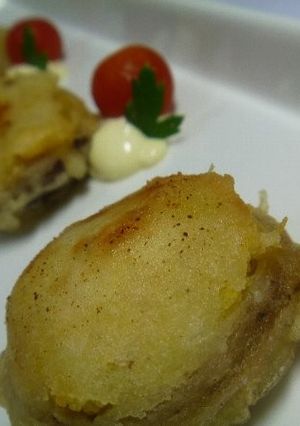 マクロビキノコのさつまいも詰めフリット★-レシピのメイン写真