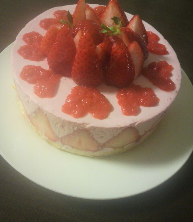 苺のレアチーズケーキ-レシピのメイン写真