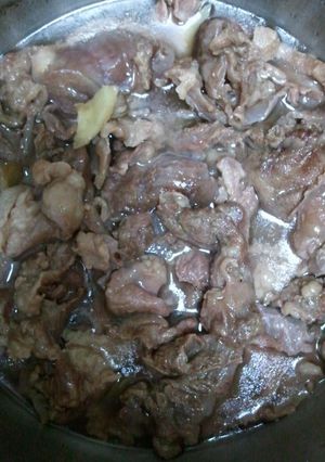 牛すじ下ゆで(圧力鍋使用)-レシピのメイン写真