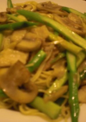 アスパラと豚肉とマッシュルームのパスタ-レシピのメイン写真
