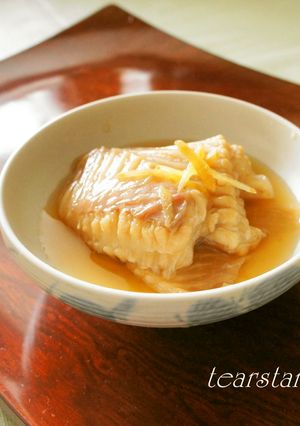 コラーゲン摂取♪かすべ・エイ白だし煮つけ-レシピのメイン写真