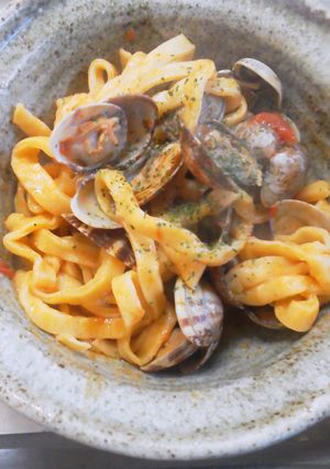 あさりとトマトソースのパスタ-レシピのメイン写真