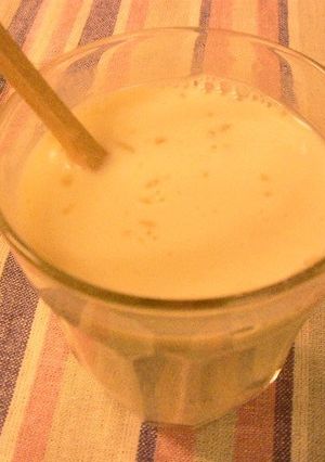 朝の免疫力アップドリンク↑蜂蜜バナナ豆乳-レシピのメイン写真