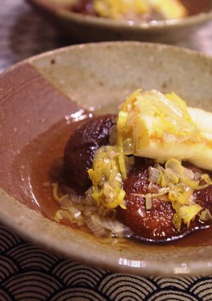 椎茸とネギの焼き浸し柚子風味-レシピのメイン写真