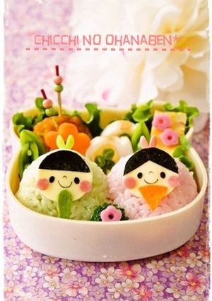 ＊キャラ弁＊　ひな祭りに✿おひなさま-レシピのメイン写真