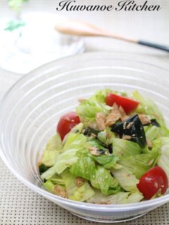 レタスとツナとわかめの中華サラダ-レシピのメイン写真