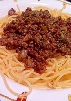 市販カレールーOK♪カレーミートパスタ-レシピのメイン写真