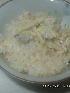 しょうがとあさりの炊き込みご飯-レシピのメイン写真