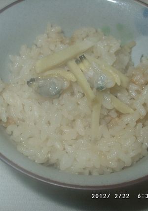 しょうがとあさりの炊き込みご飯-レシピのメイン写真
