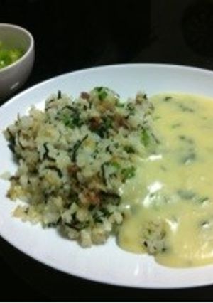 ハングリー☆大根葉クリームソースがけご飯-レシピのメイン写真