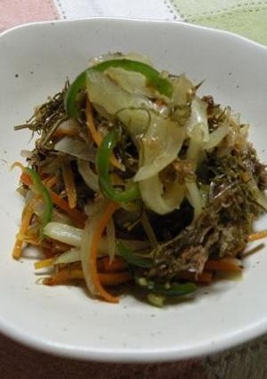 ３種野菜とねこぶまんまの☆塩麹炒め-レシピのメイン写真