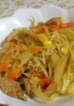 カレー香る♪素麺チャンプルー-レシピのメイン写真