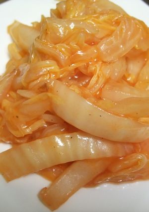 超カンタン!白菜のトロ〜リケチャップ炒め-レシピのメイン写真