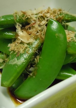 スナップエンドウの甘醤油かけ-レシピのメイン写真