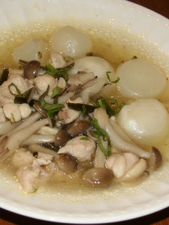 塩味で優しいかぶと鶏肉の煮こみ-レシピのメイン写真