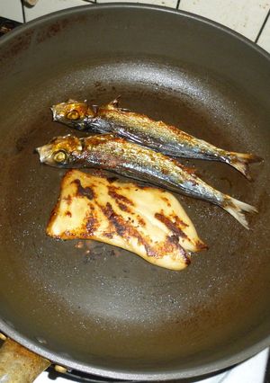 パパの焼きうるめイワシ＆まながつお-レシピのメイン写真