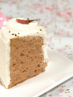 桜と酒粕のシフォンケーキ-レシピのメイン写真