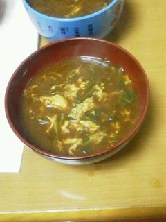 豆苗とふんわり卵のお味噌汁☆-レシピのメイン写真