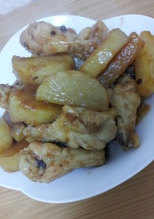 大根鳥肉の甘辛炒め煮-レシピのメイン写真