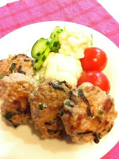 豚塩こんぶハンバーグ♪-レシピのメイン写真